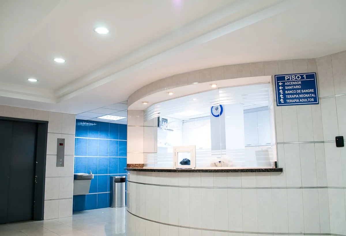 Clinic reception area